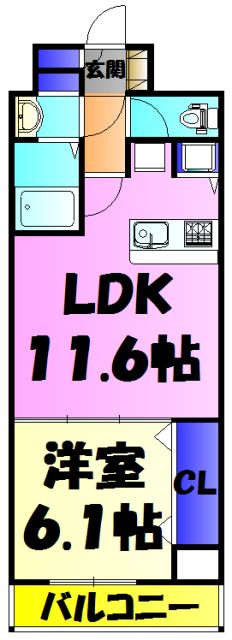ＫＤＸ千葉中央レジデンスの間取り
