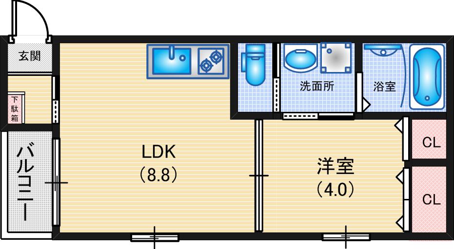 ウエストエムの間取り