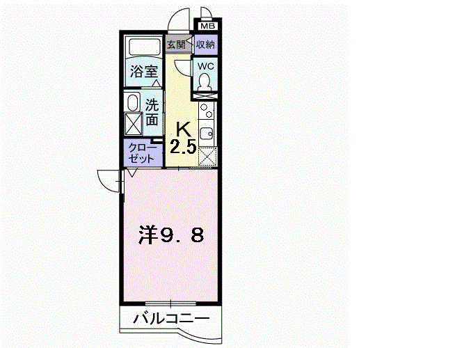プラティークヌーヴォーの間取り