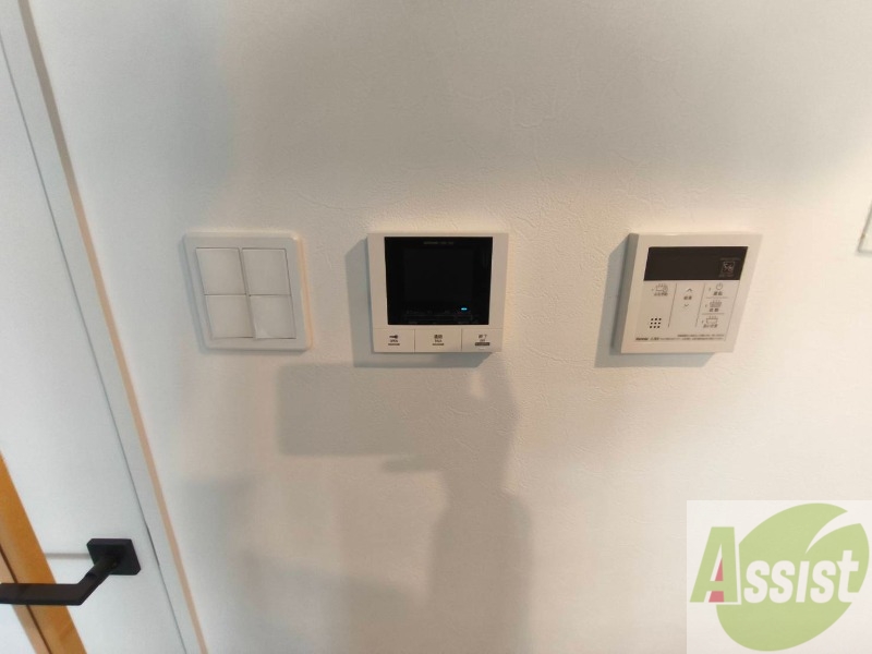 セキュリティ　モニタ付インターホンでセキュリティ面も安心です。