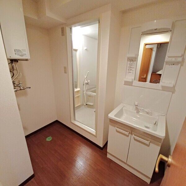 洗面設備　※写真は別号室です。