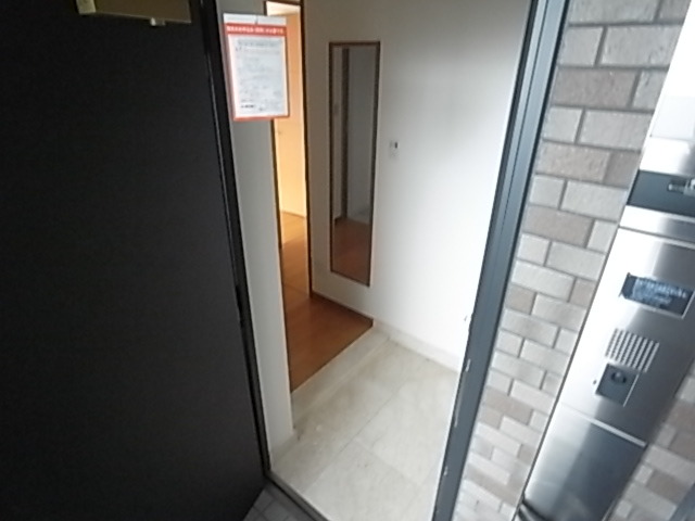 玄関　鏡付きの玄関です。