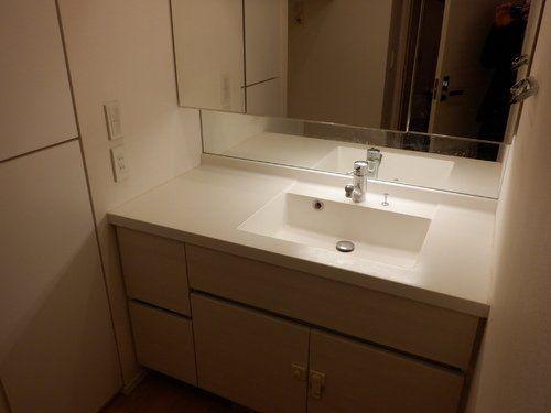 洗面設備　別タイプ部屋　参考写真です