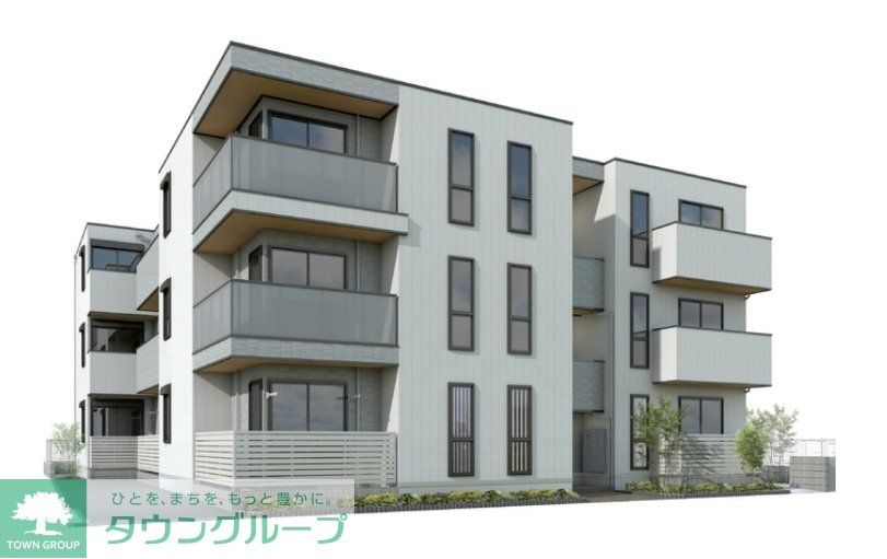 建物外観　新築工事中