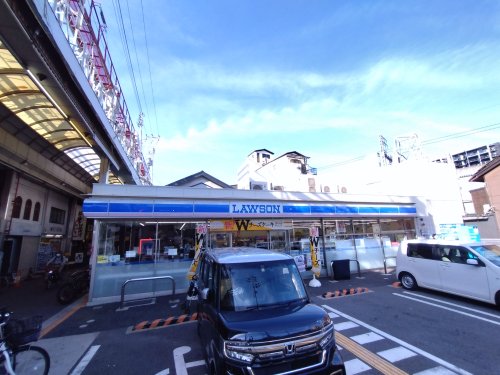 コンビニ　ローソン 北田辺四丁目店（コンビニ）まで332m