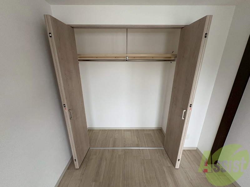 収納　洋室にはクローゼットがあるのですっきり片付きそうです。