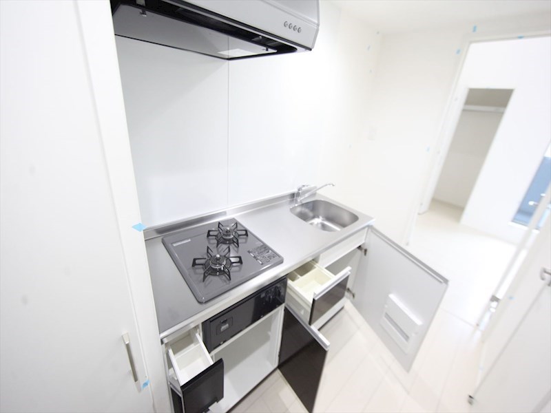 キッチン　システムキッチン（ガス2口コンロ付）　イメージ写真