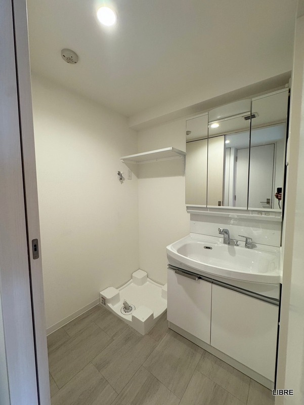 洗面設備　洗面所も広いです！