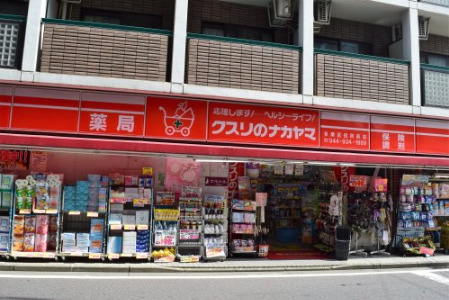 ドラックストア　クスリのナカヤマ　多摩区役所前店（ドラッグストア）まで383m