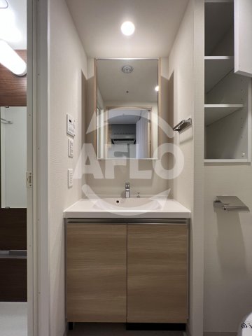 洗面設備　パークアクシス四ツ橋　独立洗面台