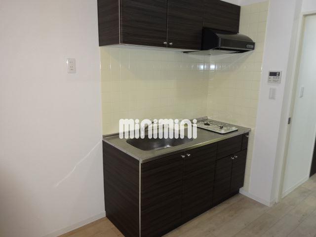 キッチン　２口ガスコンロ付きのキッチン