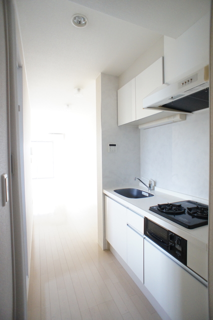 キッチン　お料理好きにはオススメのグリル付２口システムキッチン設置済♪