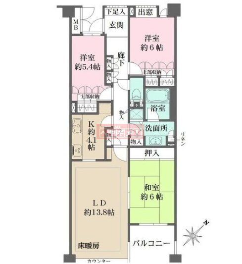 トイレ　間取図