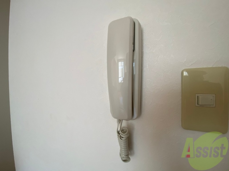 セキュリティ　インターホンで来客確認ができます。安心ですね。