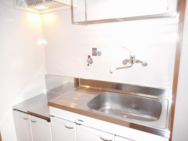 キッチン　２口ガスコンロ設置可！