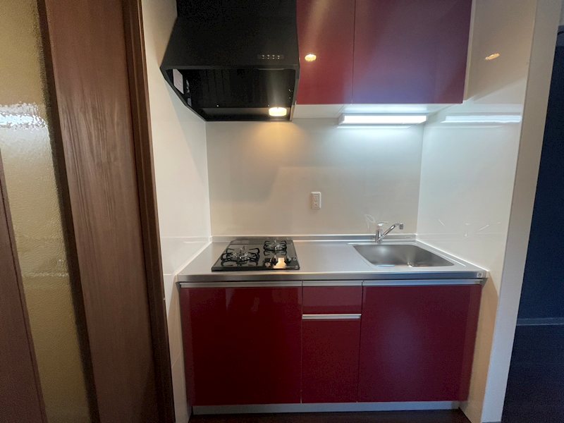 キッチン　当物件202号室お写真です。