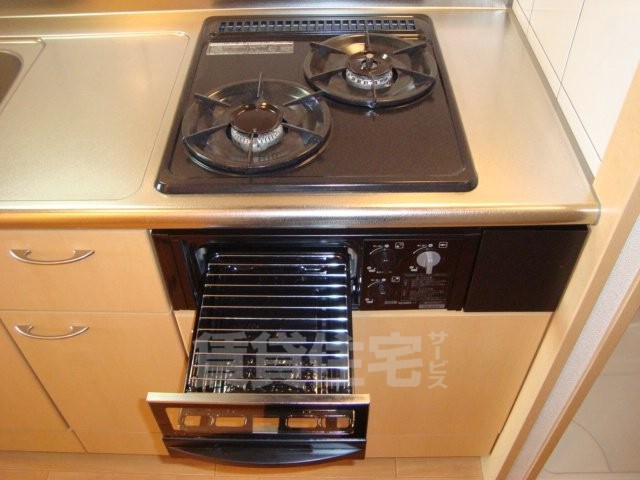 その他　２口コンロ魚焼きグリル付