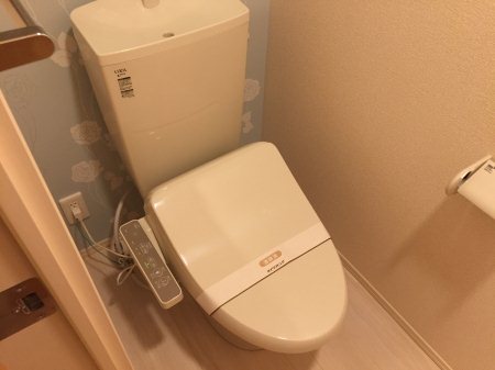 トイレ　温水洗浄便座です。