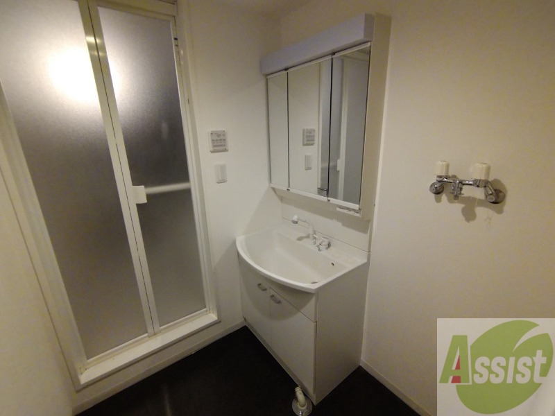 洗面設備　シャンプードレッサー。身支度はここでばっちり。