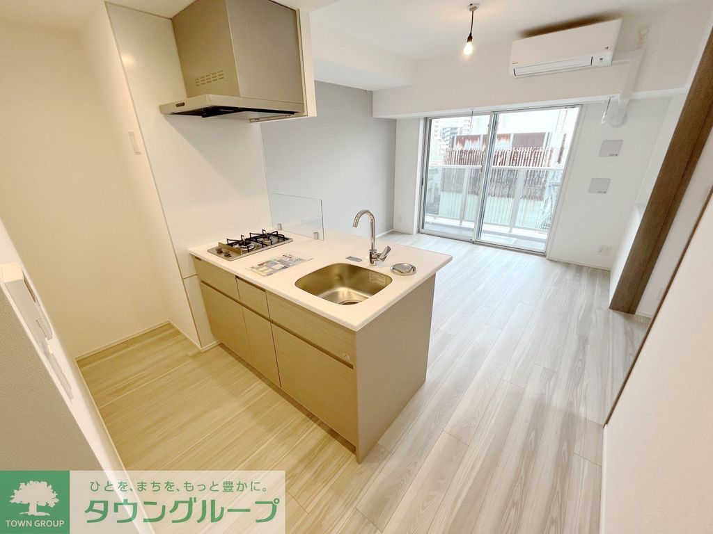 キッチン　7階の眺望写真