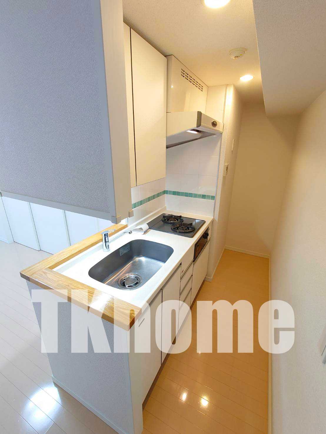 キッチン　２口ガスシステムキッチン