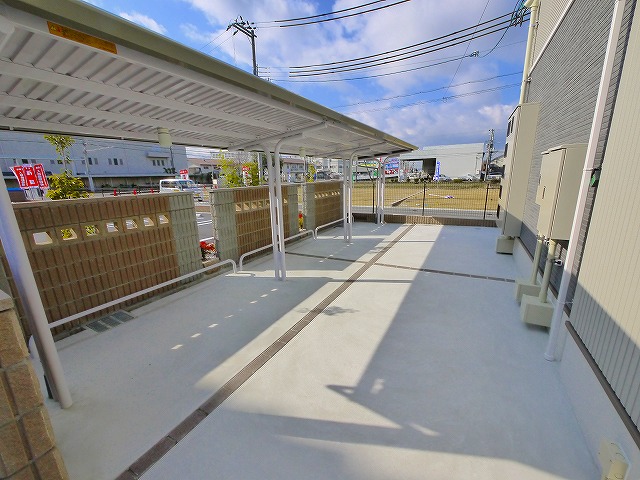 その他共有部分　自転車をたくさんとめられます
