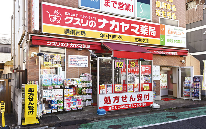 ドラックストア　クスリのナカヤマ薬局喜多見駅前店（ドラッグストア）まで318m