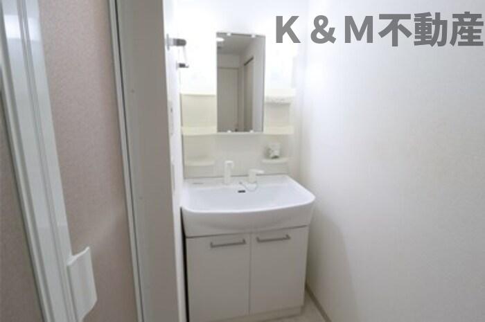 洗面設備　広い洗面スペース