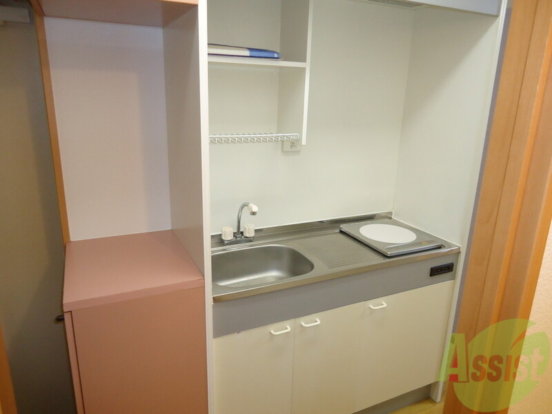 キッチン　こちらのキッチンでおいしいお料理をお作りくださいね。