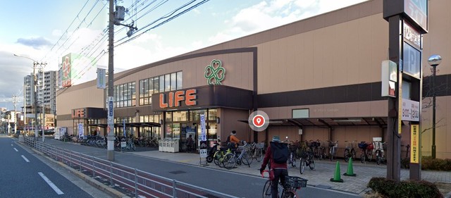 スーパー　ライフ新北島店（スーパー）まで465m