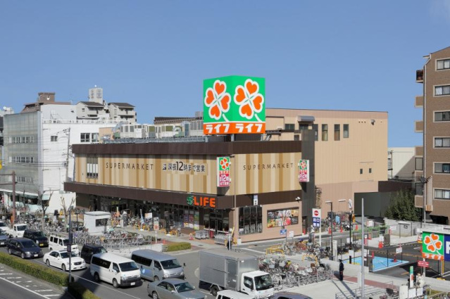 スーパー　ライフ昭和町駅前店（スーパー）まで499m
