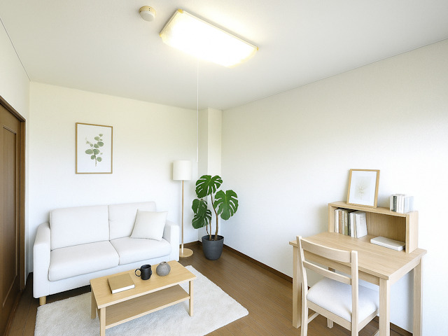 居室・リビング　CGで家具等を配置したもので家具等は含まれません