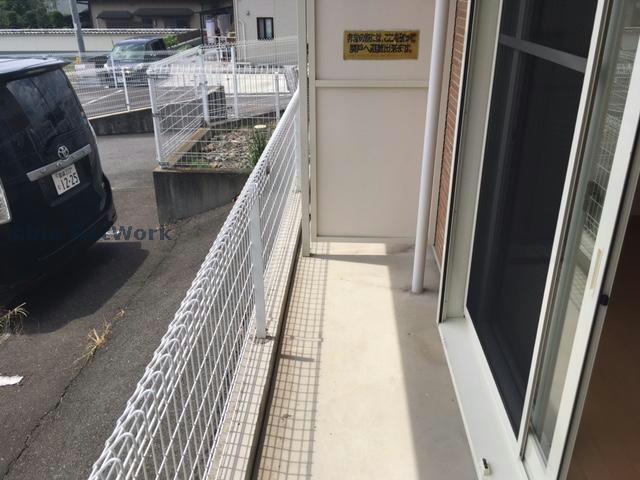 バルコニー　洗濯物も安心です