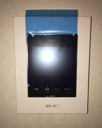 セキュリティ　モニター付きインターホンです