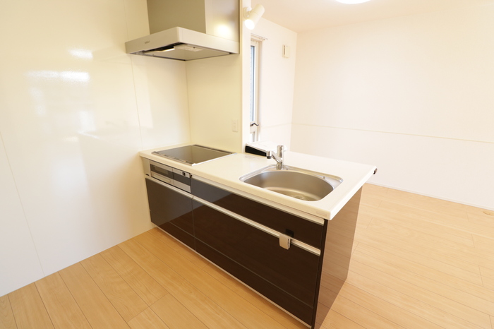 キッチン　対面システムキッチン（３口ビルトインIHヒーター）