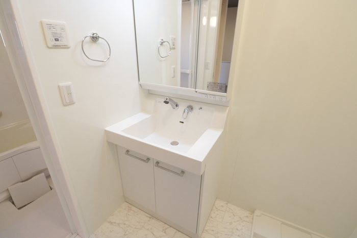 洗面設備　シャワー付き洗面化粧台