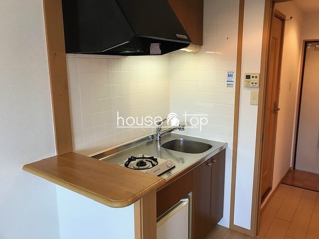 キッチン　ガスコンロ付きキッチン！ミニ冷蔵庫付き