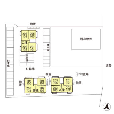 駐車場　配置図