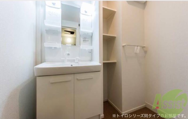 洗面設備　建築中の物件の為、イメージ画像になります。