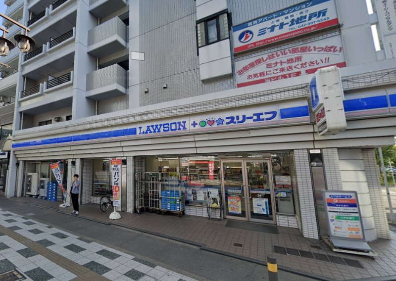 コンビニ　ローソン・スリーエフ行徳駅前店（コンビニ）まで182m