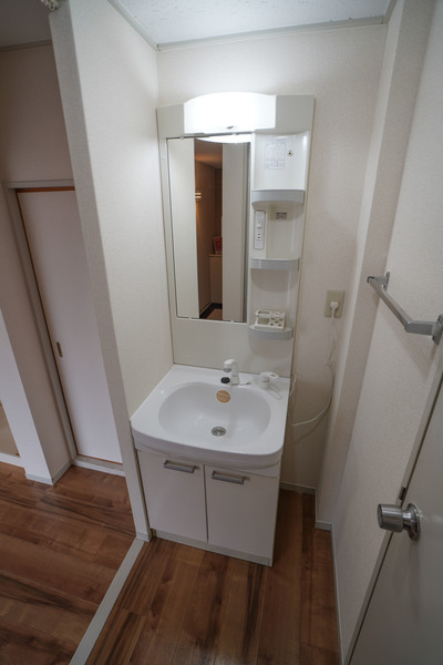 洗面設備　同じ建物の別のお部屋