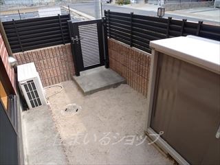 庭　専用庭に物置付き