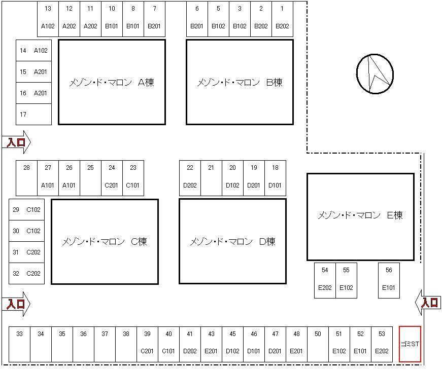 その他共有部分　建物・駐車場地図