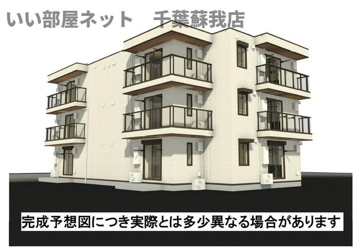 建物外観　先行申込受付中！完成が楽しみですね！
