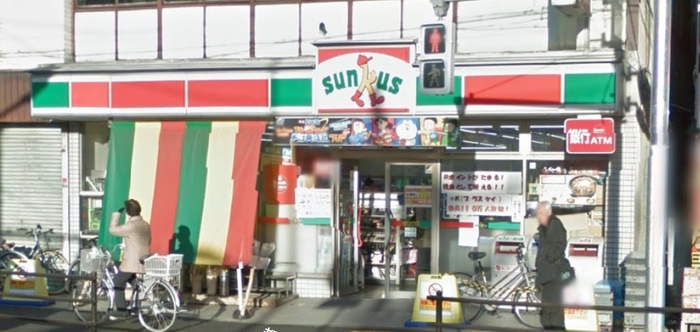コンビニ　サンクス武蔵小金井駅前店（コンビニ）まで120m