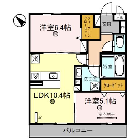 D-room五反田の間取り写真