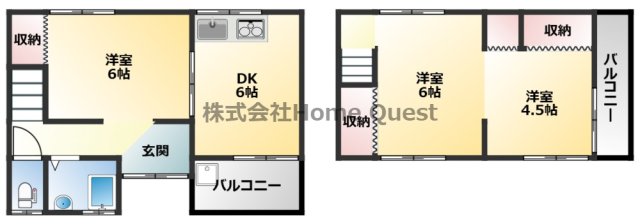 法善寺4丁目戸建の間取り写真