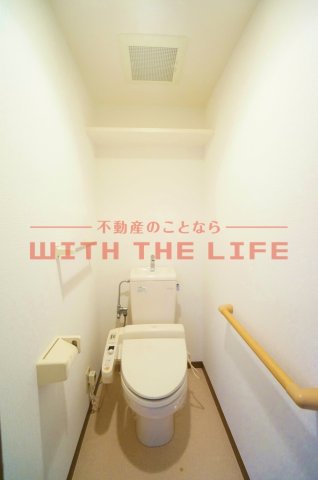 トイレ　ゆったりとした空間のトイレです