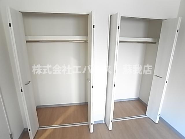 収納　たっぷりとした収納スペースです