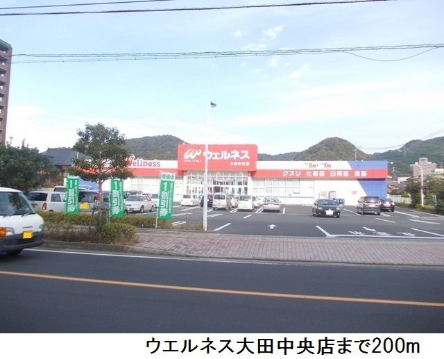 ドラックストア　ウエルネス大田中央店（ドラッグストア）まで200m